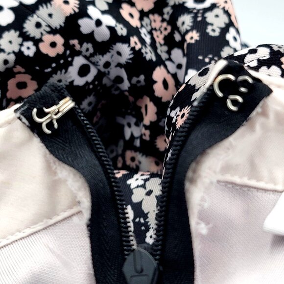 Vintage-Style Sleeveless Floral Midi Dress W/ Lace Hem Peter Pan Collar & Ribbon - Picture 9 of 14